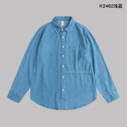 牛仔港风时尚宽松大码衬衫K2462